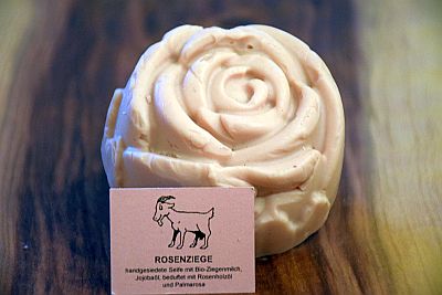 Bio Ziegenmilchseife Rosenziege