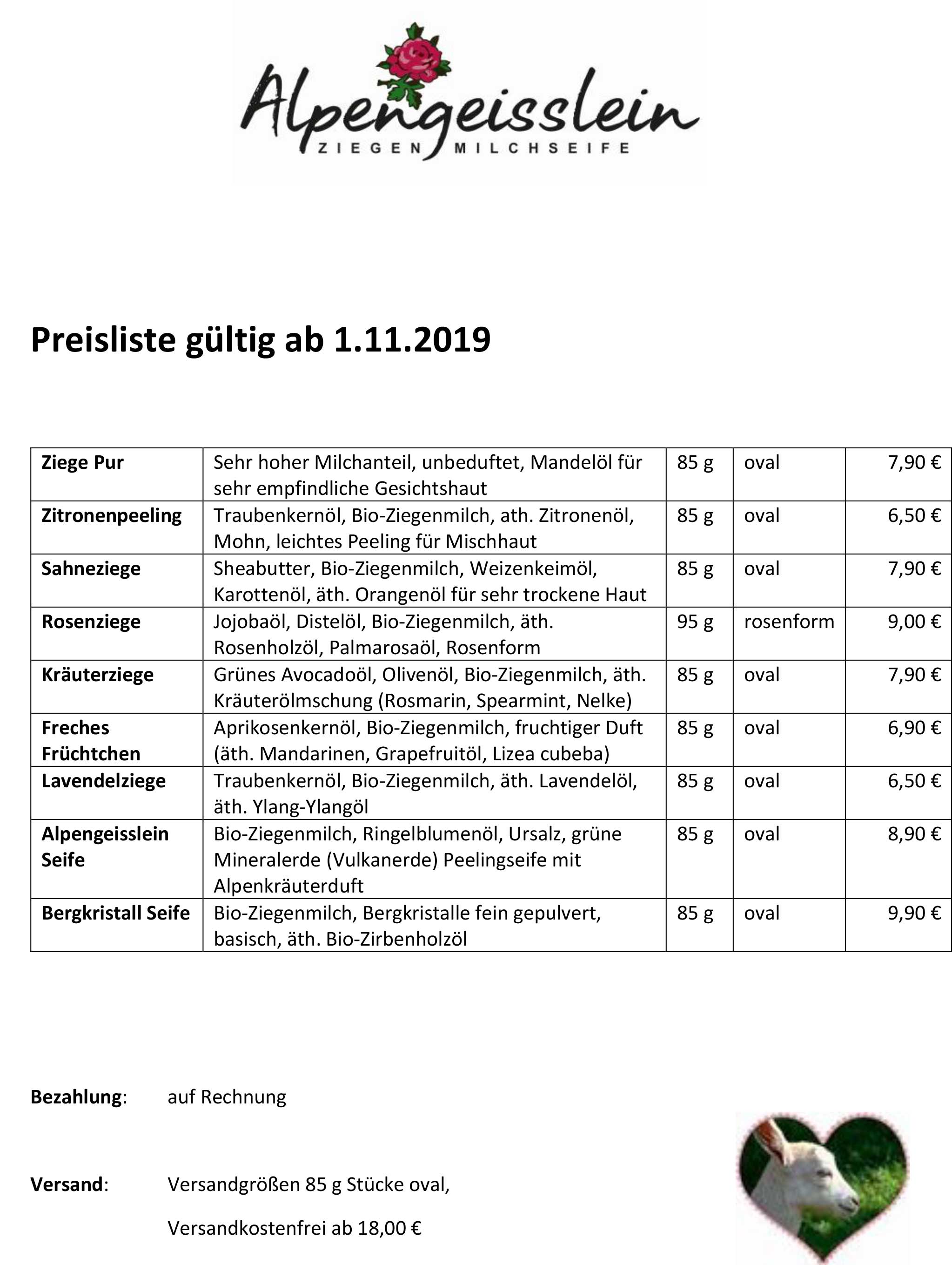 Ab 01.01.2025 gelten neue Preise. Genauere Angaben dazu folgen.